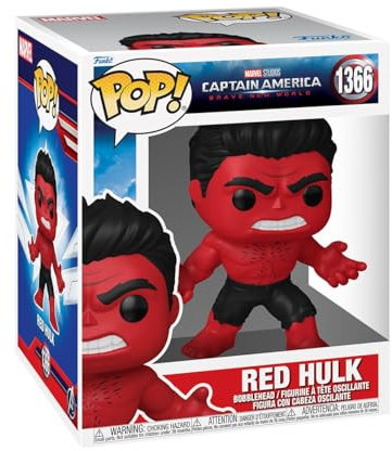 Funko POP! Super: Captain America: Brave New World - Red Hulk - Vinyl Collectible Figure - Gift Idea - Official Merchandise - Toy for Children and Adults - Movies Fans