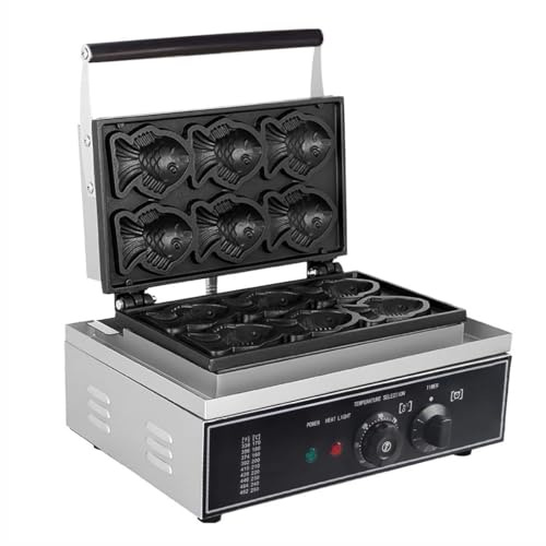 Macchina Taiyaki Con Controllo Della Temperatura 50-300 ℃, Macchina Per Cuocere Torte Snapper Con Riscaldamento Elettrico 1550w, Macchina Taiyaki Per Gelato, Piastra Per Grigliare Snapper, Macchina Pe