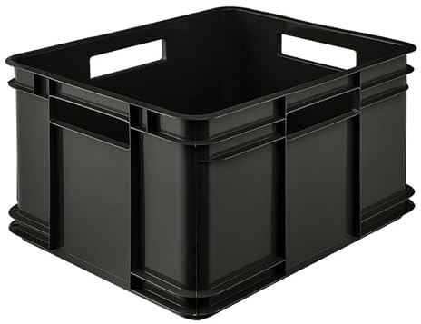 keeeper Eurobox XL, robuster Kunststoff (PP), 43 x 35 x 24 cm, 28 Liter, Eco Graphit