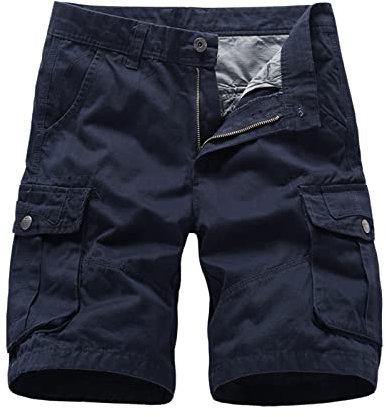 SRZYMJ Kurze Arbeitslatzhose Herren Shorts Herren Große Größen Hose Schwarz Mit Gummibund Jeans Regular Fit Hosen Sommer Jogginghose Baggie Jeans Hosen Marine Hosen Cargohosen Jeans XXL