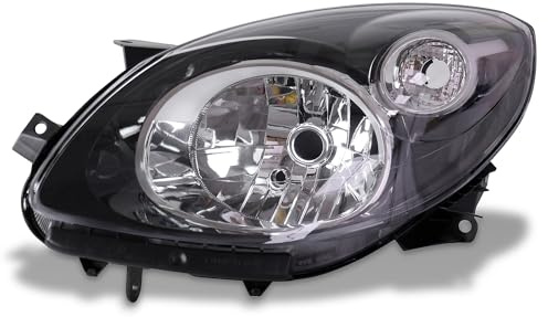 BESTPRICE ATP 1x phare avant projecteur principal noir gauche H4 | Compatible avec: RENAULT TWINGO II