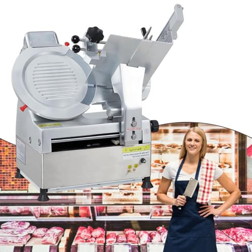 Affettatrice Per Carne, Affettatrice Per Carne Commerciale Da 12 Pollici, Affettatrice Per Carne Congelata, Formaggio, Salumeria, Affettatrice Automatica Per Uso Commerciale E Domestico,110V