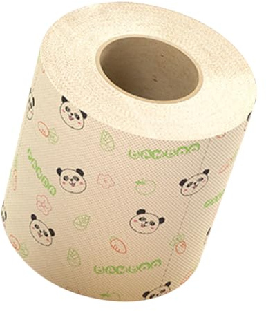 Ipetboom Cheeky Panda Toilet Roll 24 Pack with Soft and Comfortable Bamboo Pulp Material Featuring Cute Panda Prints, for Homes and Offices, Eco-Friendly and Decorative Toilet Paper Tissue