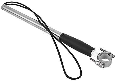 Qukaim Fahrrad-Trainingsgerät für Haustiere, Edelstahl, schwarz, Seilhalter, elastischer Traktionsgurt für Hunde, verstellbar, kein Ziehen, Hunde-Fahrradtrainer, Anti-Verlust-Design