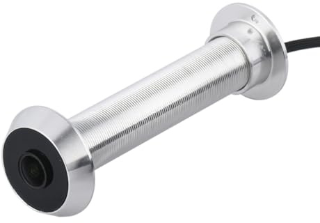 Qerwsdty 1080P Tuya Smart Life Home Digital Viewer Gucklöcher Türkamera Eye WiFi IR Nachtsicht Türaugenkamera EU Stecker Silber