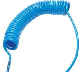 Sang-A/Landefeld Druckluft-Spiralschlauch 360° schwenkbar, Blau (3,0mtr. SPK PUN 85/3 KDG)