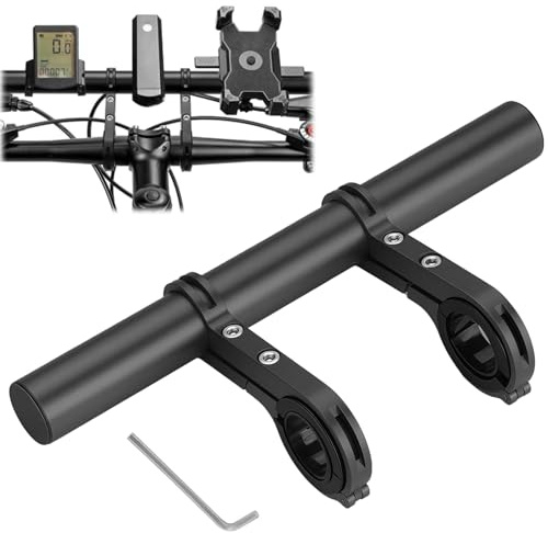 SHYSBV Fahrrad Lenker Erweiterung,30CM Aluminium Lenkererweiterung für 25-34mm Lenker,inklusive Schraubendreher - Universell für GPS,Kamera,Handy & Taschenlampe am Fahrrad