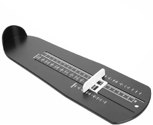NIhtian Appareil de mesure des pieds pour enfants - Outil de mesure précis de la longueur du pied - Plastique ABS de haute qualité - Marquages transparents - Tableau des tailles standard américain