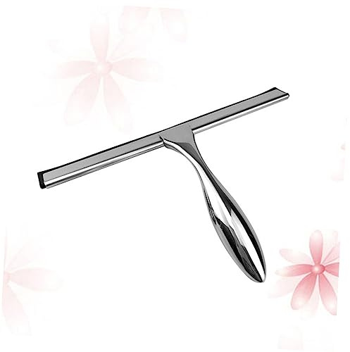 BESTYASH Rust Resistant Stainless Steel Shower Squeegee with High Grade Rubber for Bathroom Glass Tiles and Mirrors Smooth Glide Water Wiper for Shower Doors and Windows