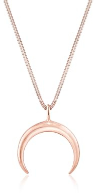 Elli Halskette Damen Sichel Mond Luna Astro 925 Silber rosé