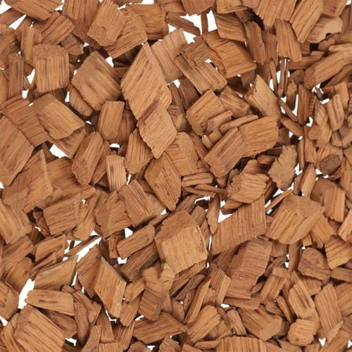 Healifty Französische Eichenholzchips 200g Braune Holzspäne 2 Packungen zur Wein und Whiskyreifung Verbessern Geschmack und Aroma für Rotwein und Heimgebrau