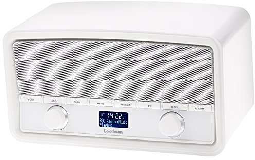 Goodmans GSR1889DABBTG Heritage Retro Radio with Bluetooth - Gloss White