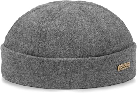 Sterkowski Docker Beanie Cap | 100% Wolle Dockermütze für Herren und Damen | Warm Traditioneller Seemannsmütze