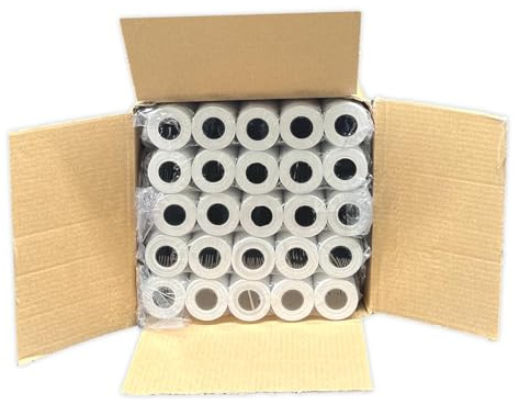 50 Thermorollen 57 x 30 x 12 für EC-Geräte Type Ingenico 8550 - Bonrollen für Bankomat/Kredit-Kartenlesegeräte, Thermopapier EC-Cash Bonrolle, Bisphenol-A frei 10m