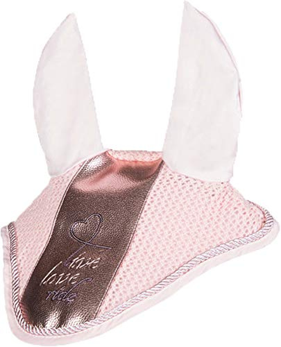 HKM Metallic Fliegenhaube 3800 rosa Warmblut