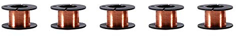 FTVOGUE 5pcs 0.1mm Enameled Wire Copper Winding Wire Phone Notebook Motherboard Repair Cable Length 15m