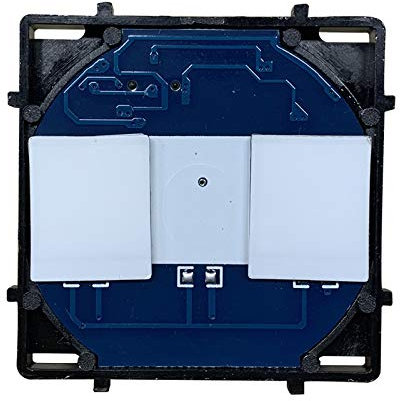 BSEED Interruptor de regulación de 2 Gang 1 vía, interruptor de luz táctil con pantalla LED para el producto de bricolaje