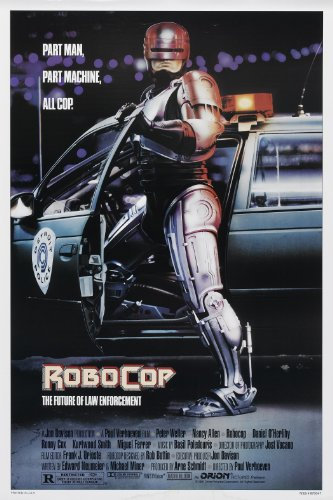 80s Classic Retro Vintage Movie Film Posters Poster Prints Wall Art Pictures (Robocop, A4 Poster)