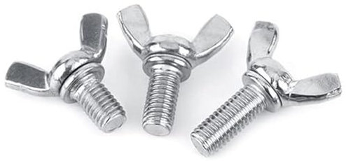 M12 Butterfly Wing Screws Thumb Screws Wing Bolts Steel (Pack of 2) (M12 x 50mm) A06BC