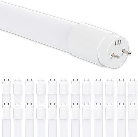 CLAR - LED Röhre 120cm T8 18W, Leuchtstoffröhre Ersatz, Neutralweiß 4000K, Feuchtraumleuchte, LED Lampe mit Starter & Fassung, Leuchtstofflampe 120 cm, Warmweiß 3000 ºK (Pack 25)