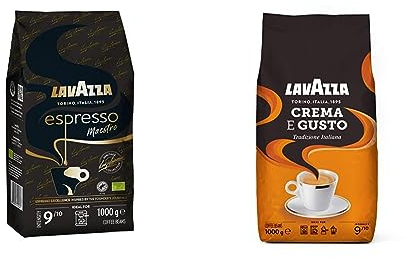 Lavazza, Espresso Maestro, Kaffeebohnen für Espressomaschinen & Crema e Gusto Tradizione Italiana, Geröstete Kaffeebohnen