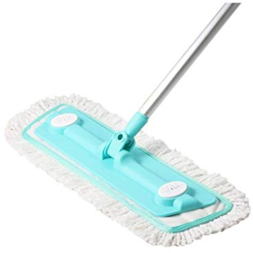 Trapeador para Piso de Madera, trapeador Giratorio mágico pegajoso para Remolque, trapeador para Piso, fregona Plana para el hogar