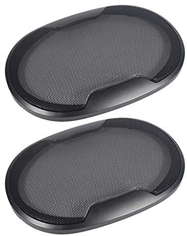 YIGZYCN Car Speaker Grille Mesh Cover Guard Protector for Car Subwoofer Replacement Mesh Net Speaker Accessories, 3 Sizes (4 6 6 x 9), Black, Industrial/Rugged Style, In-Car Audio Systems