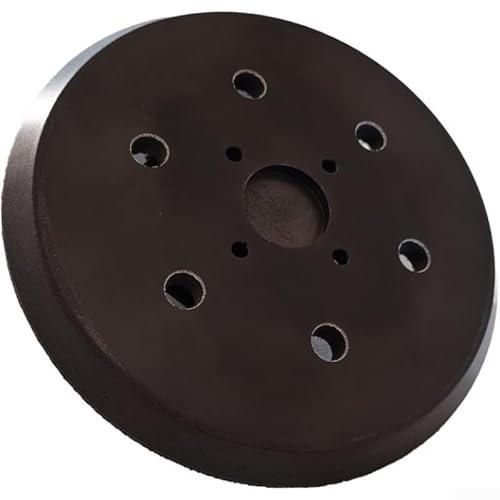 Sander Backing Plate, PU Electric Polishing Sanding Disc, 6 Inch 150Mm 6-Hole Back-up Sanding Pad 4 Nails and Sander Plate