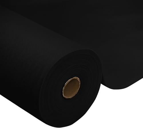 HiBeauty PRO Tischdeckenrolle Einweg, Schwarz, 1x25m, Tischdecke