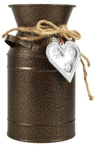 DECHOUS Jarrón Vintage Cubo para Flores De Metal Jarrón para Arreglos Decorativo para Escritorio o Jardín