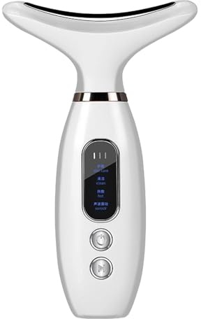 Masajeador de cara y cuello,Masajeador de estiramiento facial - Dispositivo de belleza para el cuello - Masajeador eléctrico de cara y cuello, dispositivo de rejuvenecimiento de la piel para levantar