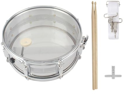 F Fityle Set di rullante Strumento di apprendimento Bacchette da 14 pollici Abilità motorie fini Strumenti a percussione facili da usare Tamburo a mano per