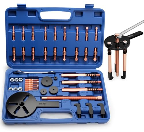 DISEN 36-in-1 Lagerabzieher Set, Innenlager Abzieher Trennsatz, Radlager Werkzeug, Lagerabzieher Innen für Radlager Ausbau Demontage Werkzeug, Blau