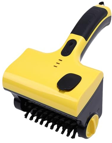 Cocoarm Spazzola per Griglia Elettrica, Spazzola per Griglia Senza Filo Ricaricabile con Potenza da 60W e Serbatoio D'Acqua Integrato per Pulizia Griglie BBQ, Piastrelle