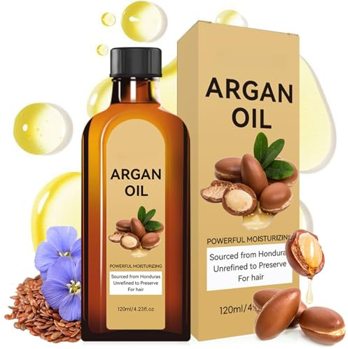 Marokkanisches Arganöl für Haare, marokkanisches Haaröl, Leave in Conditioner, Haar-Serum, feuchtigkeitsspendend, glättet und stärkt trockenes, geschädigtes Haar, beseitigt Frizz, glänzt, nicht
