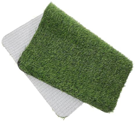 DECOMELODY Felpudo De Césped Artificial para Entrada De Casa, Alfombra De Césped Artificial para Exteriores 60x90 Cm, Base Resistente Drenaje, Uso Decorativo y Funcional