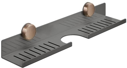 Flkiglm Mit Saugnapf Wasserhahn Organizer Für Badezimmer 50x11x6cm Kohlenstoffstahl Waschbeckenregal Über Dem Wasserhahn Wandmontiertes Regals Ohne Bohren Für Schlafzimmer RV Schlafsaal Küche