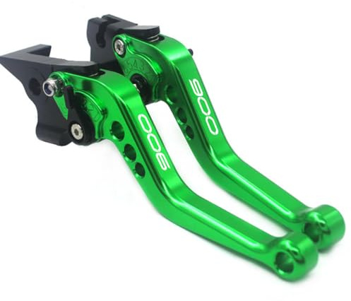 Leva freno e frizione per moto accessori per kawasaki Z900 Z 900 2025 2026 Ultimi modelli con comando regolabile Z900 2025 Accessori Set leve frizione e freno (Verde)