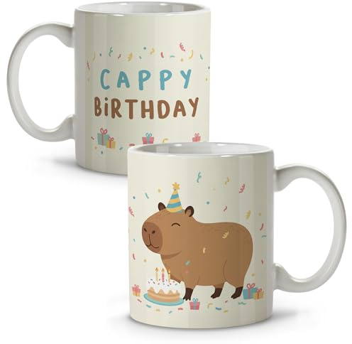 Tasse te capibara. Tasses à café capybara. Tasses petit-déjeuner. Cadeaux originaux pour femme et homme. Cadeaux originaux pour les amis originaux. Détails collègues. Mug. Cadeau ami anniversaire