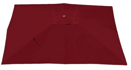 SMELEDFCFK 400×300cm Telo di Ricambio per Ombrellone da Giardino Rettangolare Tettuccio Superiore per Ombrellone Decentrato 8 Costole Copertura di Ricambio per Ombrellone(Burgundy)