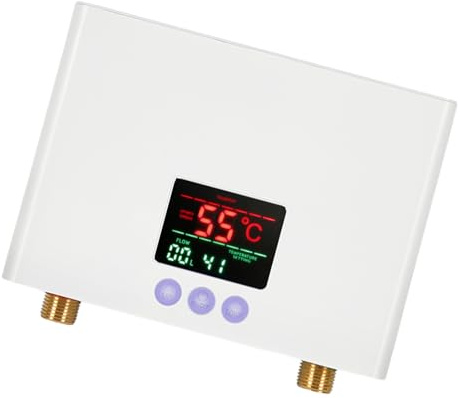 MALSSE Electric Water Heater 5500W Remote Controlled Hot Systems with LED Display for Under Sink Use Electric Heater