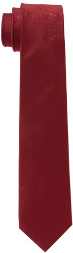Seidensticker Herren Seidensticker Krawatte, Rot (48 Uni Bordeaux), Einheitsgröße