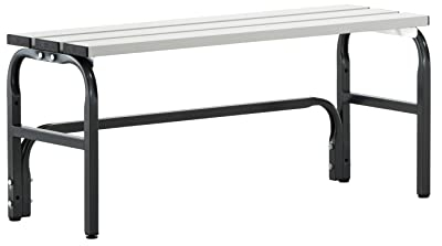 Sypro | Umkleidebank mit Aluminiumleisten | HxT 450 x 350 mm | Länge 1500 mm | anthrazit