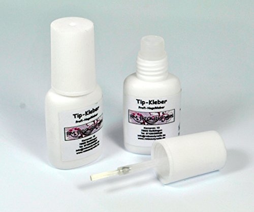RM Beautynails 3x Tip Kleber Nagelkleber 7,5 ml Pinsel Flasche Fingernagel Kunstnagel Nageldesign