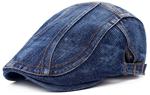 WETOO Schirmmütze Herren Schiebermütze Schwarz Driving Cabbie Jagd Flatcap Newsboy Cap