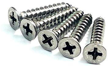 Hinge Outlet Rust Resistant Stainless Steel Hinge Screws #9 x 1 Inch 24-pk