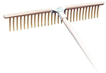 GARDEN TOOL BROTHERS Lofer Rasenrechen 67 cm mit 28 gebogenen Nylonzinken