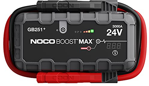 NOCO Boost Max GB251 3000 Ampere, 24 Volt UltraSafe tragbares Lithium-Starthilfeset, Batterie-Boosterpack und kommerzielle Starthilfekabel für Benzin- und Dieselmotoren bis zu 32 Liter