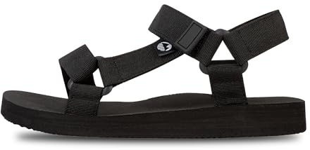 Lakeland Active Women's Mockerkin Adjustable Outdoor Walking Lifestyle Sandals - Black - 6