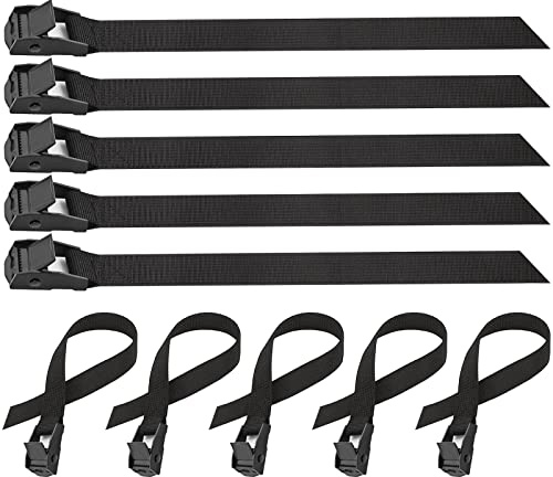 Anfyko Verbesserte Spanngurte 40cm 10 Stück | Weiches Polyester | Mini-Zinkverschluss | Ideal für Kleinigkeiten, Reise, Haushalt
